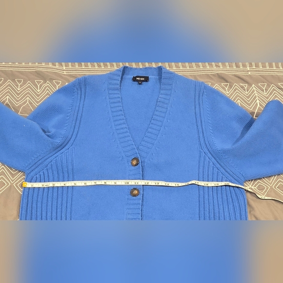 Me+Em Merino Wool And Cashmere Sweater Cardigan Size Medium - Picture 5 of 6